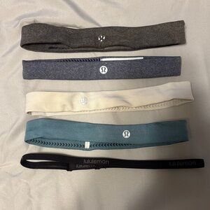 lululemon athletica Hair Accessories Set - Black, Gray, Blue, Cream